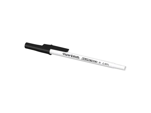Balpen Paper Mate Kilometrico Recycled medium zwart