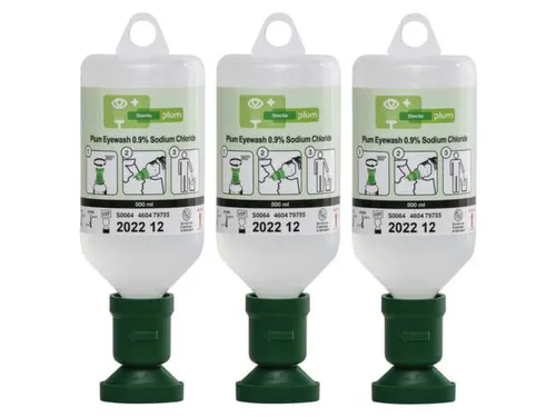 Oogspoel-Flessen 3X Zout-Oplossing Din En 15154-4