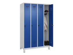 locker,HxBxD 1950x1200x500mm,4vak,vak B 300mm,draaigrendel,voeten