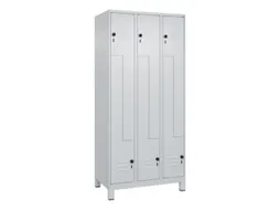 Z-garderobekast,HxBxD 1950x900x500mm,vak B 150/300mm,draaigrendel
