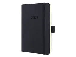 Weekagenda Conceptum A6 2026 (NL/FR/EN/DU) met notitieruimte zwart Sof
