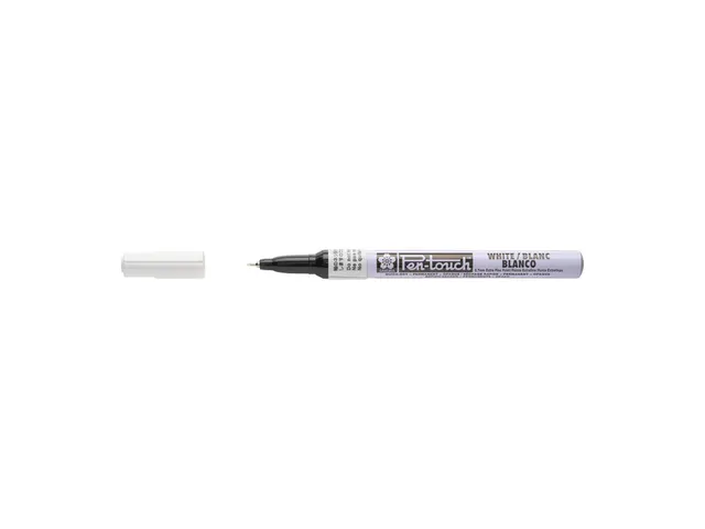 Viltstift Sakura pen-touch EF wit 1-2mm