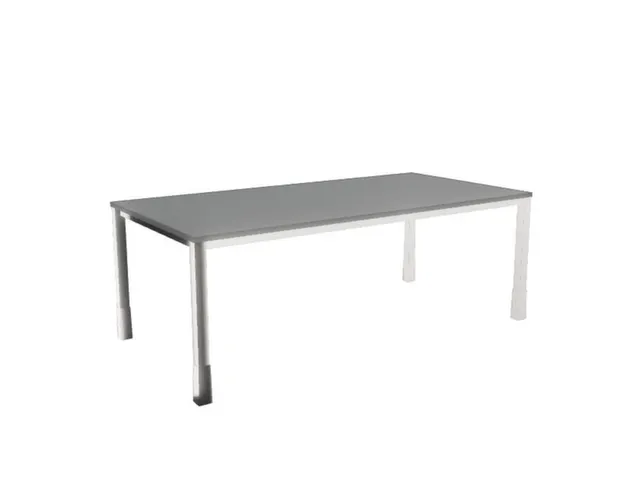 In hoogte verstelbaar bureau,HxBxD 720-840x2000x1000mm,MS-donkergrijs