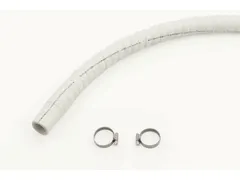 Slang 3 meter autoclaaf silicon wit gewapend