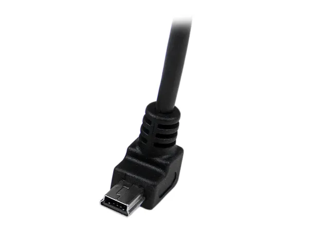 2m mini USB-kabel A-naar-mini-B met neerwaartse hoek