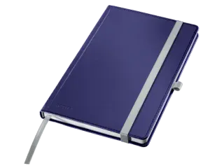 Leitz Style notitieboek A5 gelijnd met harde kaft Titanium Blauw - 1