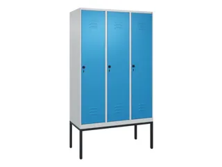 locker voor scheiding van kleding,HxBxD 2120x1200x500mm,3vak - 1