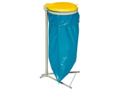 Afvalverzamelaar 120 Liter Enkelvoudig Staander Deksel Geel