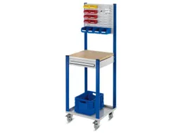 Verrijdbaar Werkstation Hxbxd 1730x500x500mm Geperforeerde Plaat