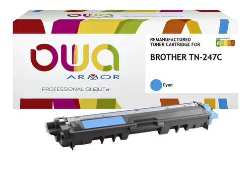 Toner OWA alternatief tbv Brother TN-247C blauw