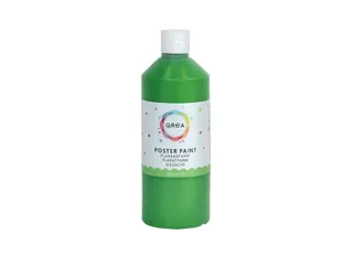 Plakkaatverf Qrea middengroen 500ml - 1