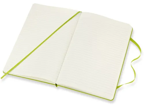 Notitieboek Moleskine large 130x210mm lijn hard cover lemon green