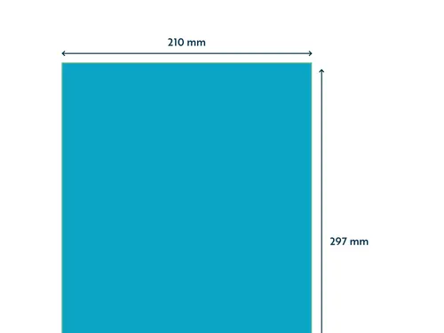 Gekleurde Etiketten 210x297mm A4 Blauw 42824 1000 Vel
