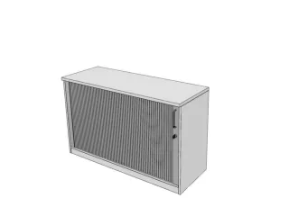 jaloeziedeurkast,HxBxD 720x1200x445mm,1xhouten vloer,1,5 OH,Bl-wit - 1