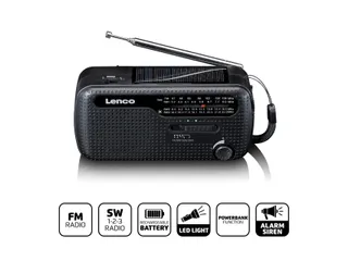 Lenco MCR-113BK Draagbare opwindbare noodradio, zaklamp en powerbank - 5