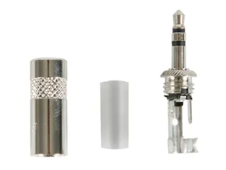 Rean - 3.5mm-Stekker - 3-Polig - Metalen Behuizing Met Kabelklem - 1