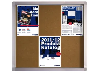 Infovitrine 6xa4 Kurkbord Voor Binnen Aluminium Frame - 2