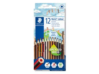 Kleurpotloden Staedtler Noris kleuren People of the World set à 12 - 1