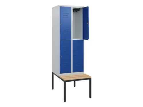 Dubbeldekse dekenkist,HxBxD 1950x600x815mm,2x2vak.,vak B 300mm