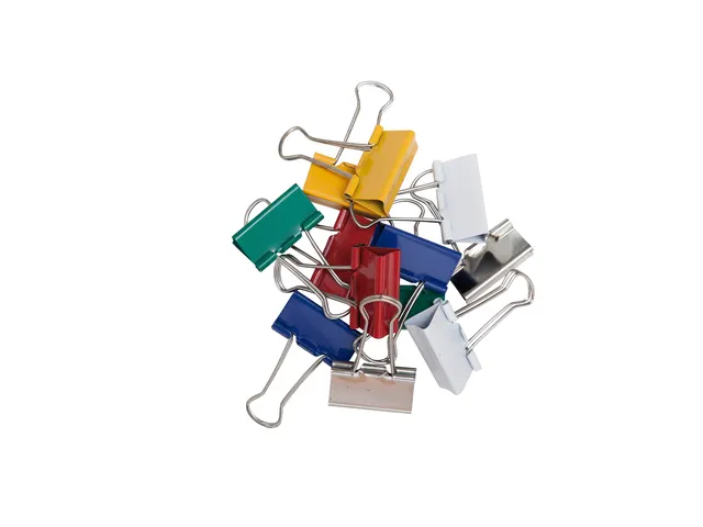 Papierklem MAUL 213 Foldback 32mm capaciteit 13mm assorti