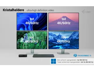 i-tec Thunderbolt 5 Quattro Display Docking Station 5x USB, 2.5 GLAN - 3