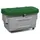 strooigoedbak,400l,HxBxD 780x1210x785mm,PE,grijs,deksel groen