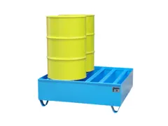 Opvangbak 4x 200l Opvangvol. 410l 410x 1200x 1200mm Profielrooster