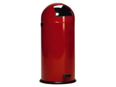 Push & Kick Afvalbak Staalplaat 52 Liter 880x415mm Met Pedaal Rood