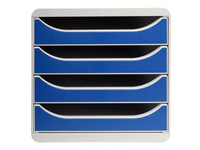 Big-box Classic Ladenblok 4 Laden A4+ Grijs Donker Blauw