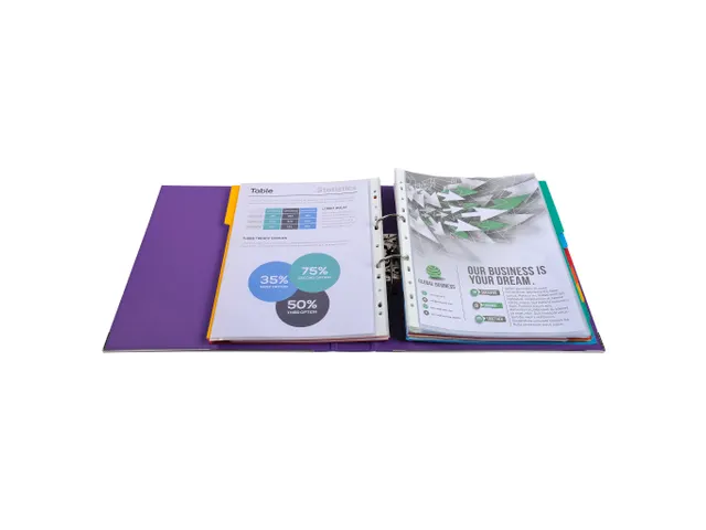 Ordner PP Prem'Touch A4 maxi 50mm Assorti