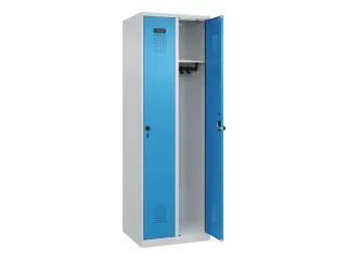 locker,HxBxD 1850x600x500mm,2vak,vak B 300mm,draaigrendel - 2