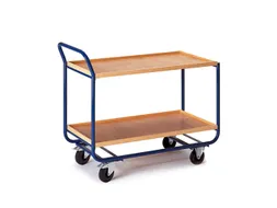 tafelwagen,draagverm. 150kg,2xhouten kist,laadvl. LxB 1000x575mm