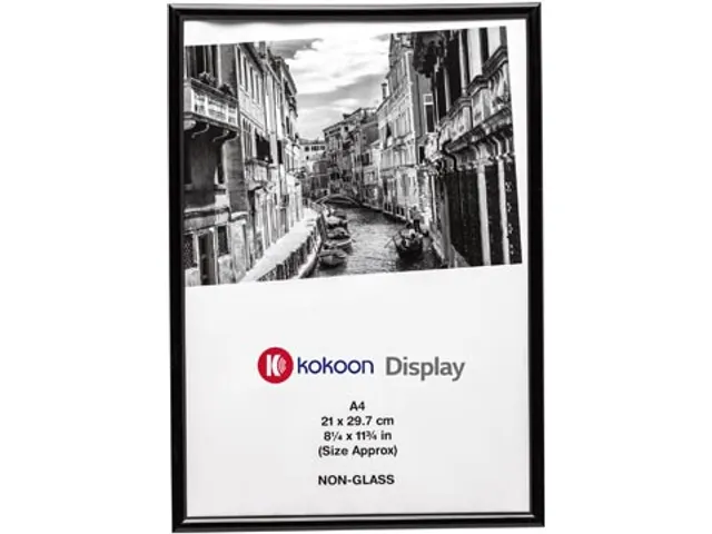 Kokoon Display fotolijst PVC Zwart A4