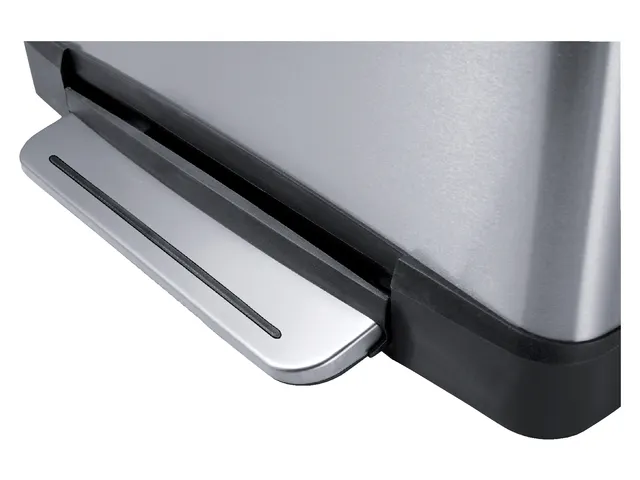 Afvalbak Pedaalemmer Rechthoekig 40 Liter Mat Rvs