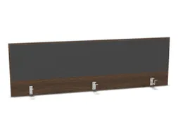 opzetpaneel bureau aanbouw achter NV bruin hickory antraciet 1800mm