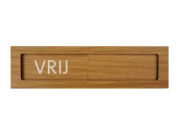 Premium Schuifbord Houtlook Vrij Bezet 150x40mm