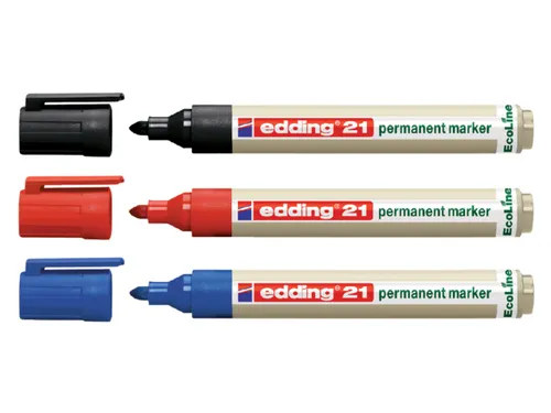 Viltstift edding 21 EcoLine rond rood 1.5-3mm