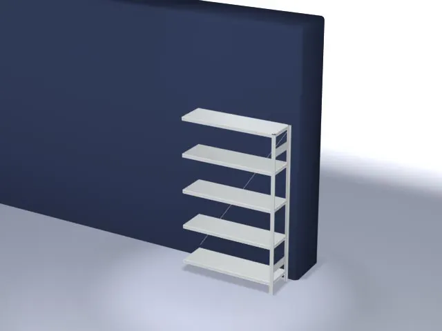 systeemstelling,aanbouwveld,HxBxD 2000x1310x435mm,vakl. 215kg