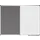 UNITE combibord grijs vilt-whiteboard 90x120cm