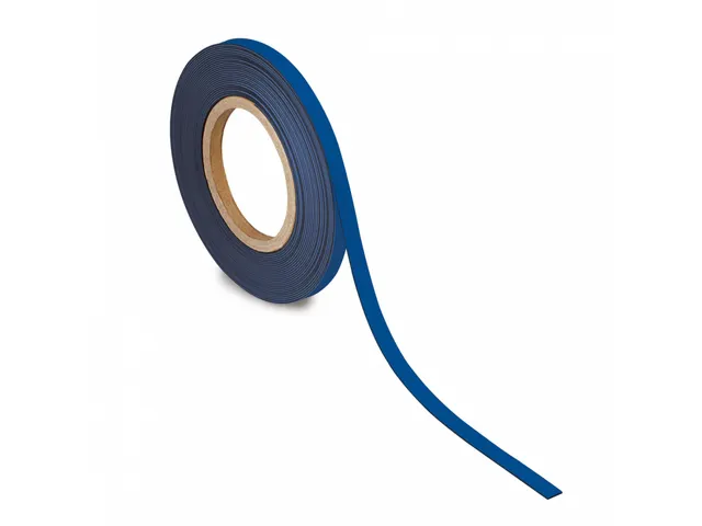 Magneetband Blauw beschrijf wisbaar 10mx10mmx1mm