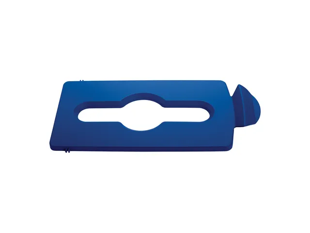 Deksel Mixed Recycling Voor Slim Jim Recyclingstation Blauw