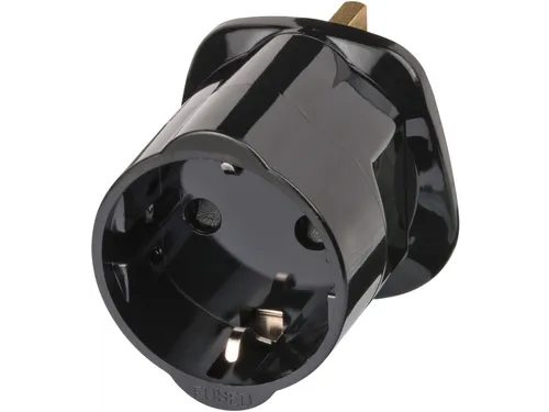 Reisstekker Brennenstuhl adapter GB/UK met aarding zwart
