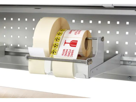 etikettenhouder,v. legbord,HxBxD 120x214x128mm,v. wielen BxØ 210x220m