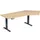 Elektrisch in hgte vst. hoekbureau,HxBxD 630-1280x2166x1130mm