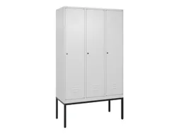 locker voor scheiding van kleding,HxBxD 2120x1200x500mm,3vak