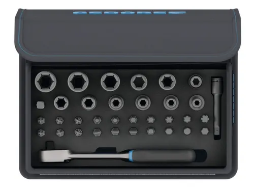 TC 666-MU-20 Bit dopsleutelset met ratel 1/4 inch 35-delig
