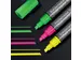 Krijtstift Sigel set 3kleuren; roze, groen en geel wig punt 1-5 mm