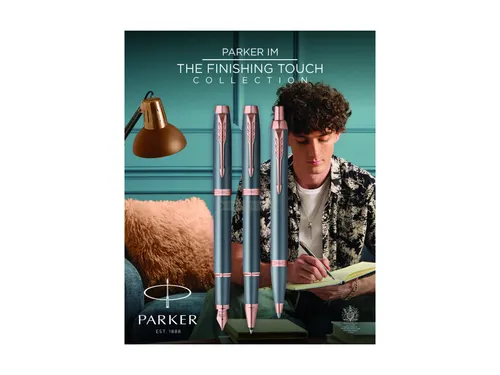 Rollerpen Parker IM Finish Touch Slate fijn zwart