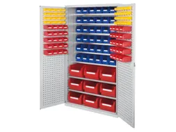 Ruime Bakkenkast 1950x1100x570mm 123 Magazijnbakken Gesleufd Geperf