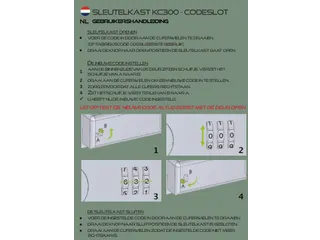 Sleutelkast grijs 20 sleutels met cijferslot - 3